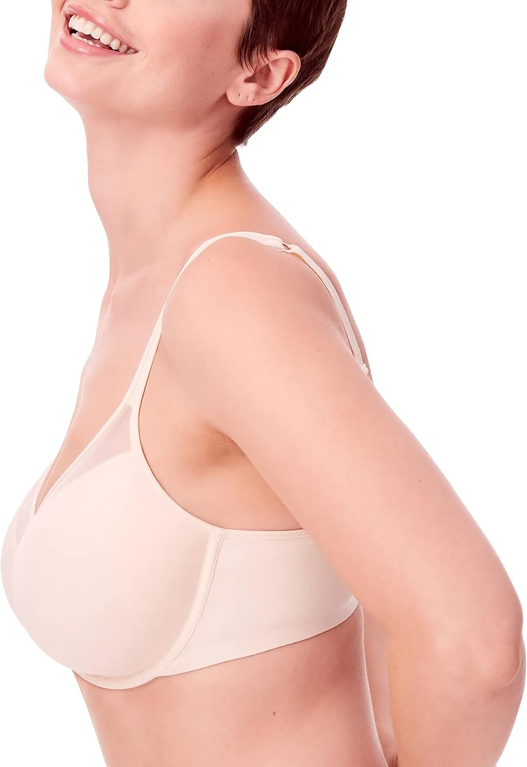 Bali Women's Underwire, One Smooth U Ultra Light T-Shirt, Convertible Bra
