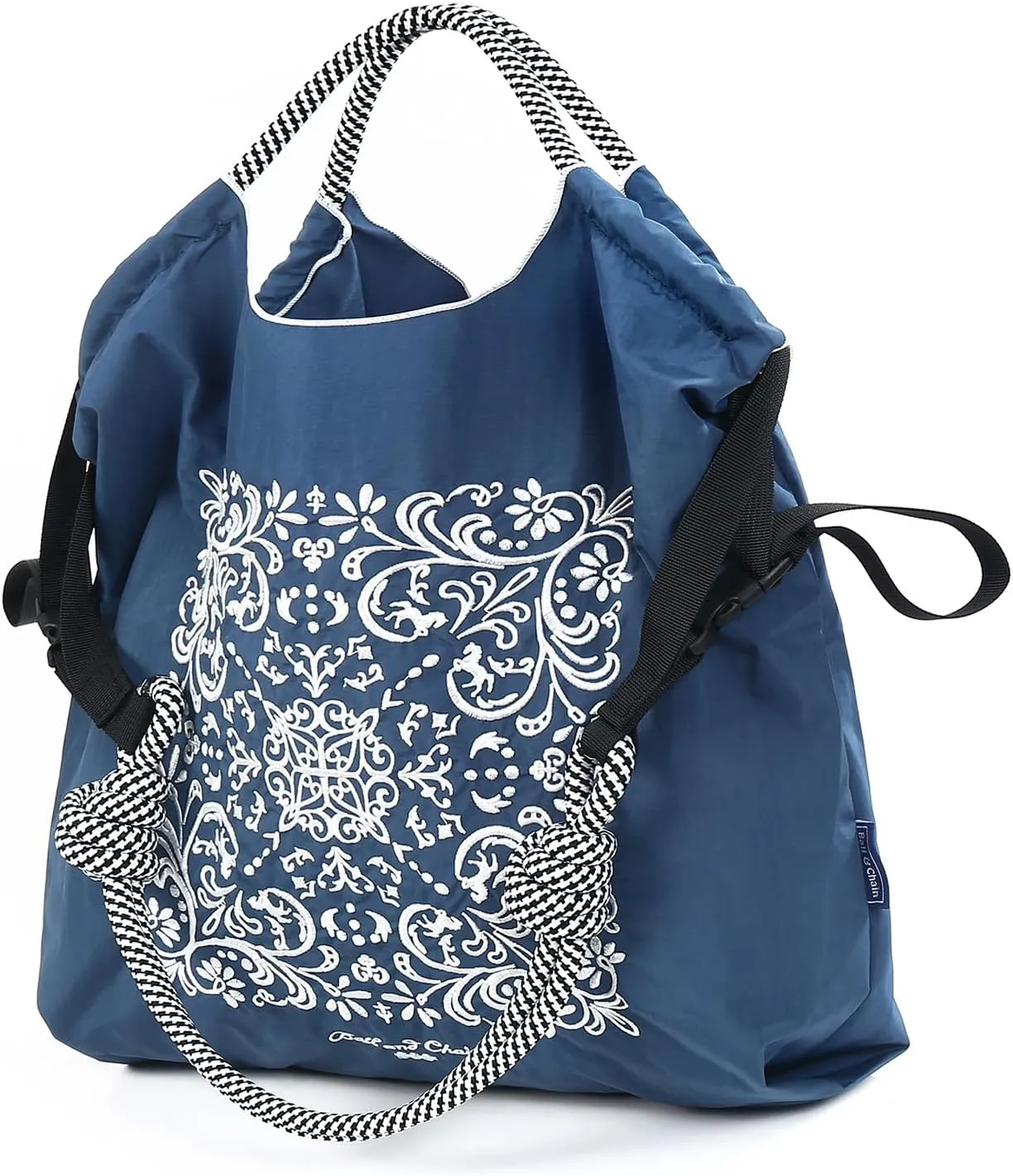 Ball&Chain Embroidery Tote Bag Women Work Bags Crossbody Bag Purse for Women Travel Bags Handbags Everyday Bag