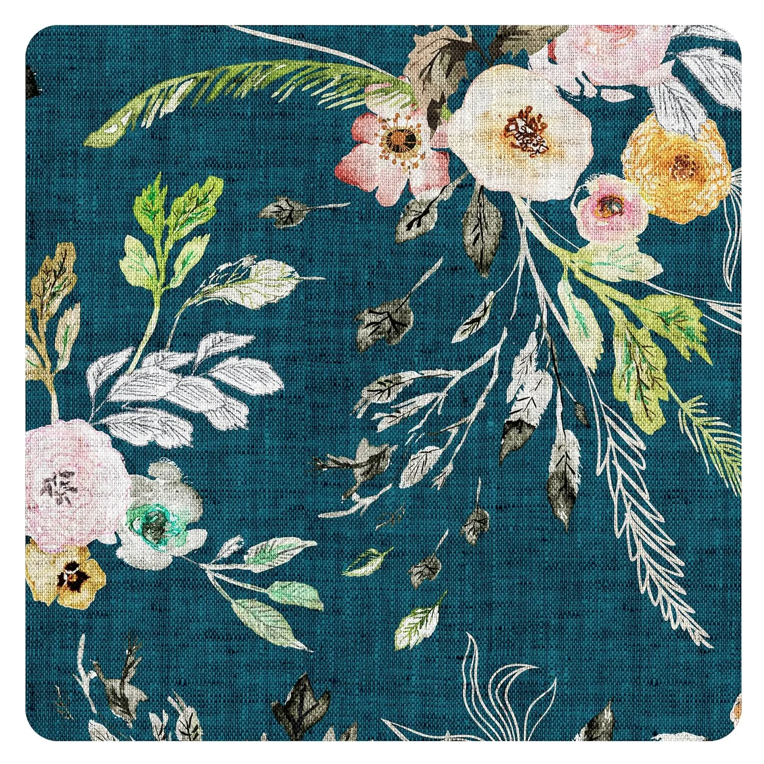 BapronBaby Boho Floral Wet Dry Bag - Waterproof Two Zipper Pockets - Reusable for Mealtime, Diapers, Stroller, Snacks, Swimsuits - Machine Washable - 11" x 9"