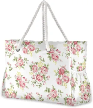 Beach Tote Bags for Women, Starfish Beach Large Beach Shoulder Bag Pool Bags Purse