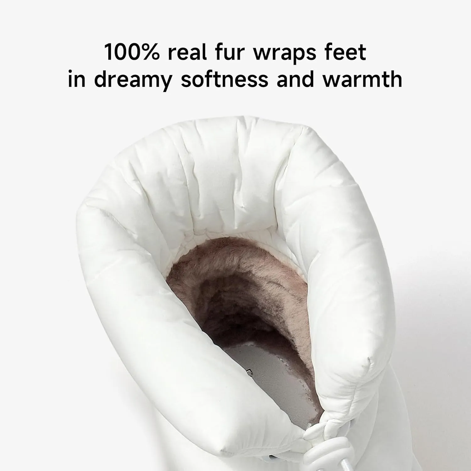 BEAU TODAY Snow Boots for Women, Platform Anti-Slip Winter Ankle Booties,Comfort Wool Round Toe Women Boots, Ladies Comfortable Short Boots Outdoor