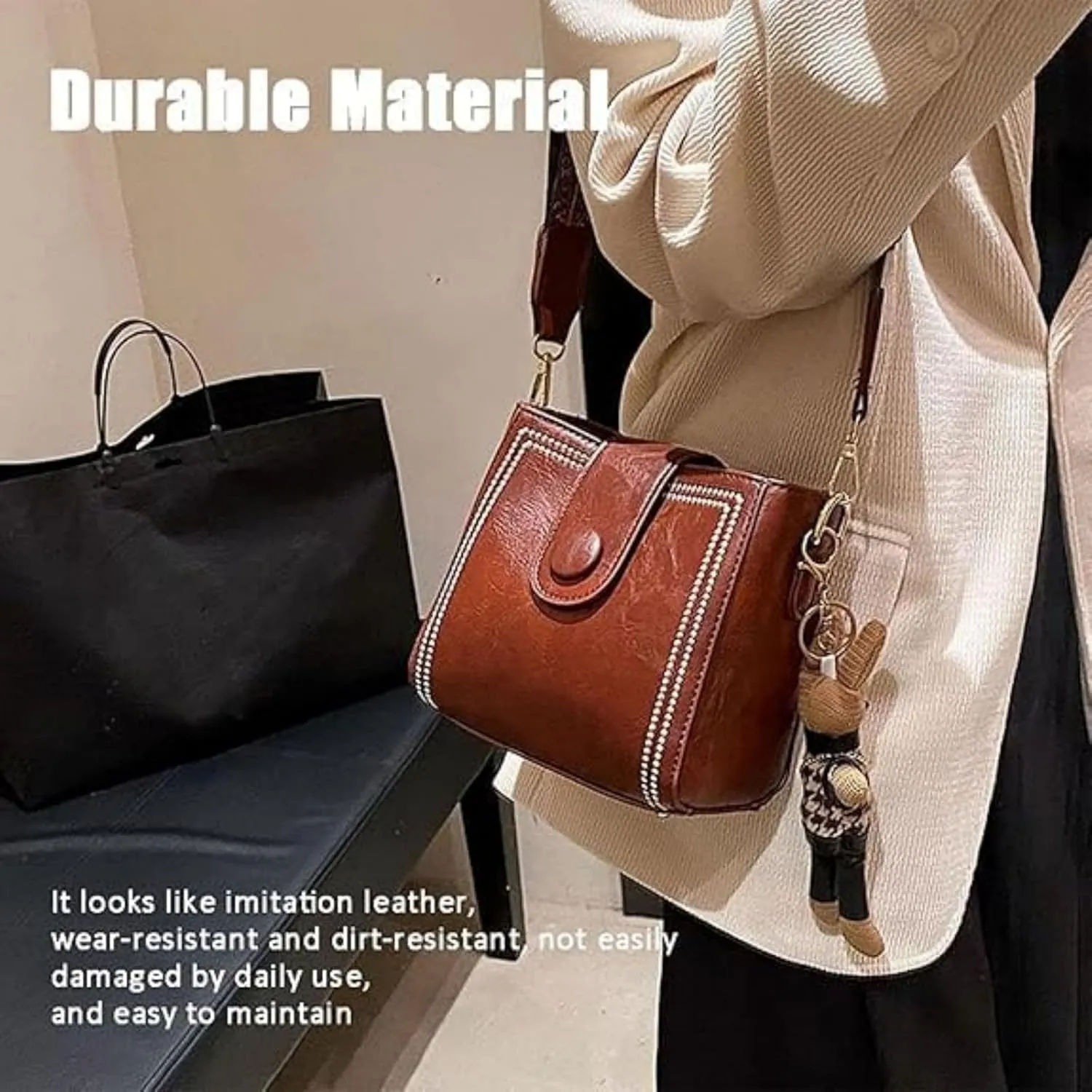 Bootara Bucket Bag, Convertible Shoulder Crossbody