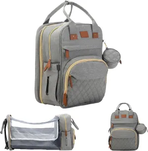 BosiBozi Baby Diaper Bag Backpack with Changing Station, Waterproof & Multi-Functional Baby Bag for Moms Dads, Travel Diaper Bag with Insulated Pockets, Stroller Straps & Pacifier Case, Green