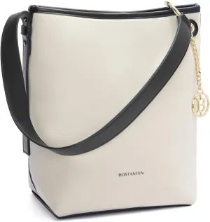 BOSTANTEN Bucket Bag Purses for Women Trendy Shoulder Bag Canvas Handbag with Adjustable Strap