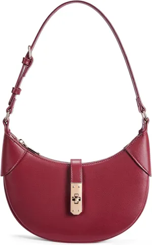 BOSTANTEN Shoulder Bags for Women Small Crescent Moon Underarm Purse Trendy Vegan Leather Handbag