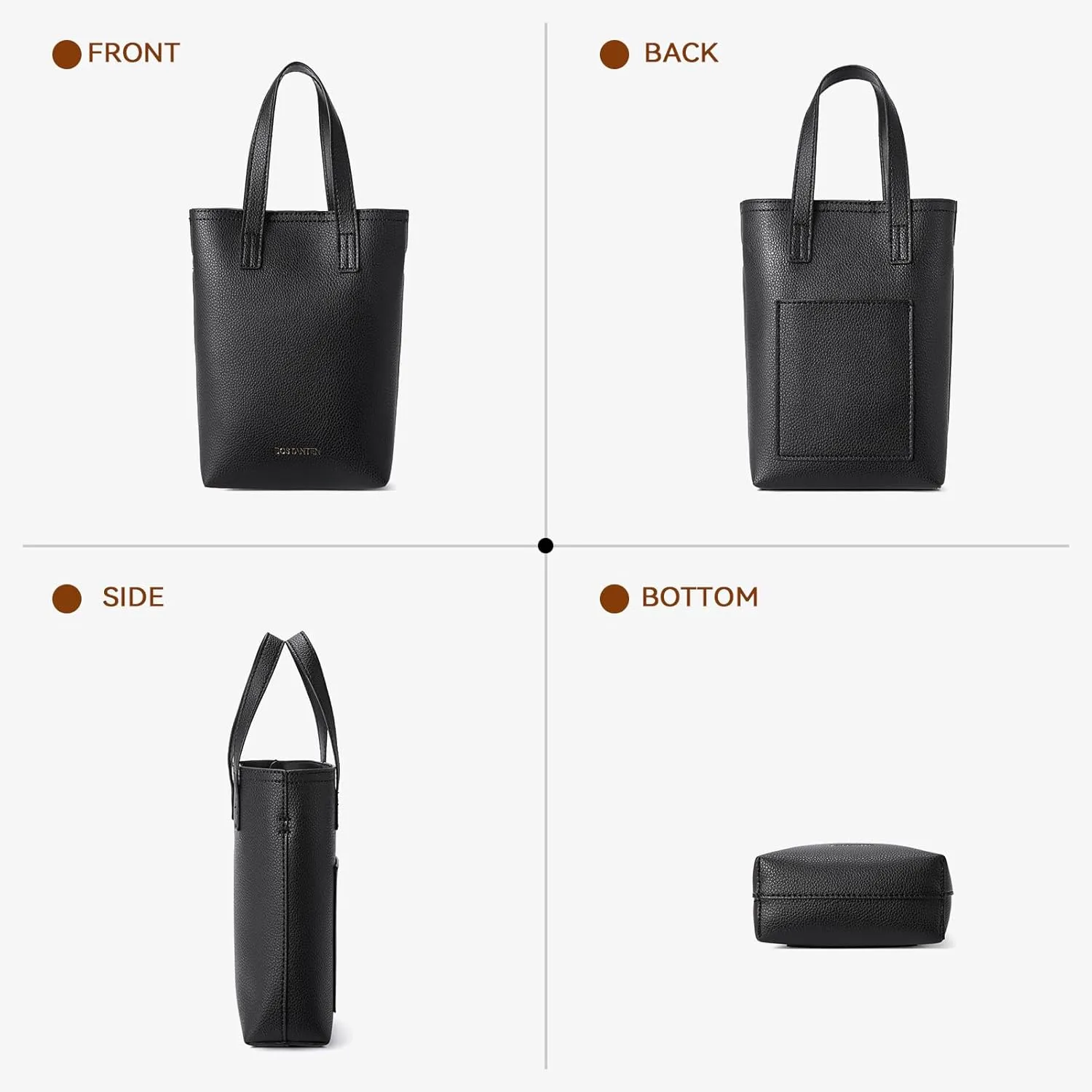 BOSTANTEN Small Crossbody Purse for Women Mini Tote Bag Top Handle Shoulder Bag Compact Handbags with Adjustable Strap