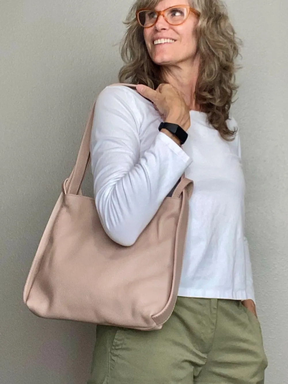 Bria Convertible Leather Backpack Purse - Soft Casual Travel Shoulder Bag