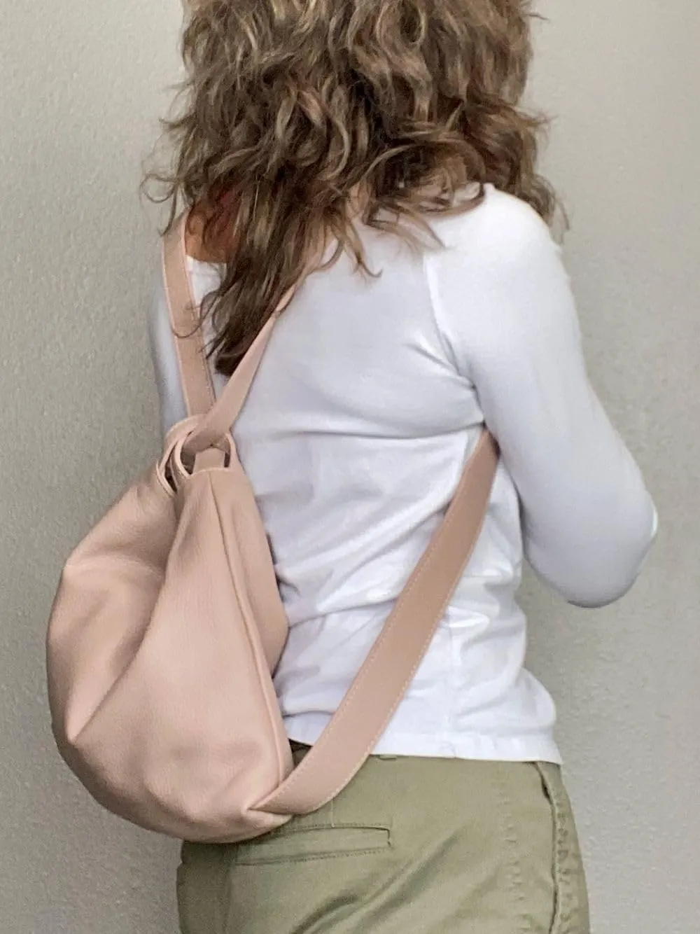 Bria Convertible Leather Backpack Purse - Soft Casual Travel Shoulder Bag