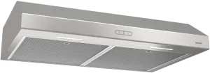 Broan- NuTone BCDF130SS Glacier Convertible Range Hood Light Exhaust Fan for Under Cabinet Stainless Steel, 375 Max Blower CFM, 30-Inch