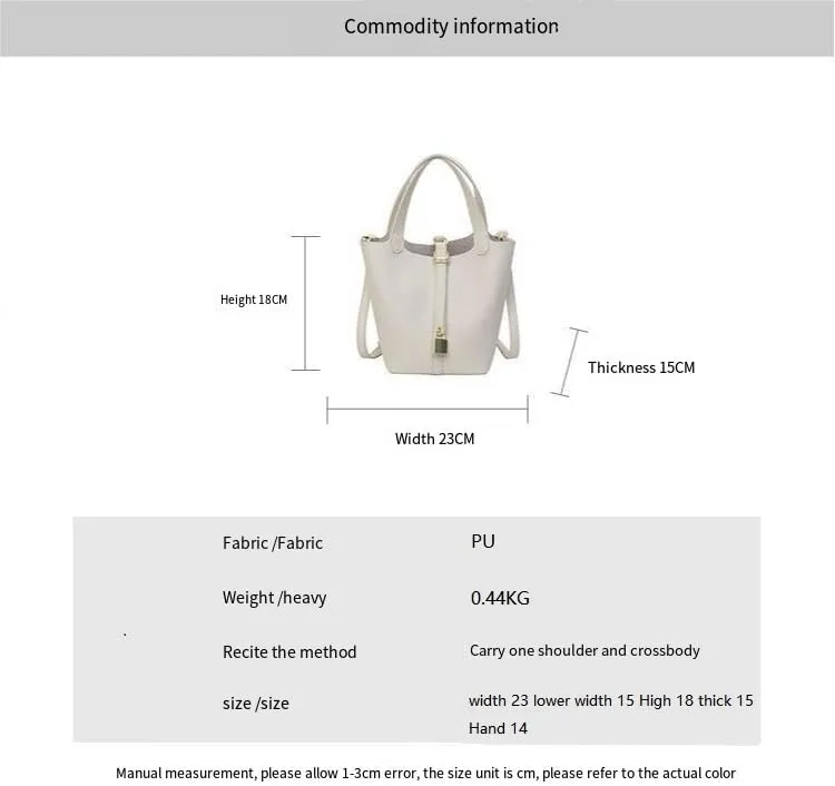 Bucket bag soft leather handbags versatile underarm Purses adjustable shoulder strap