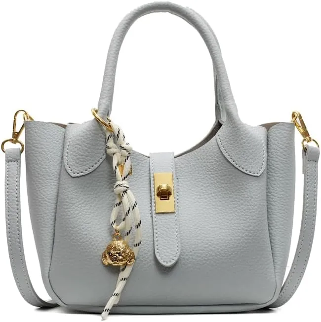 Bucket Bags for Women Crossbody Top Handle Bag Elegant Hobo Handbag Tote Purse Faux Leather Shoulder Bag with Zipper
