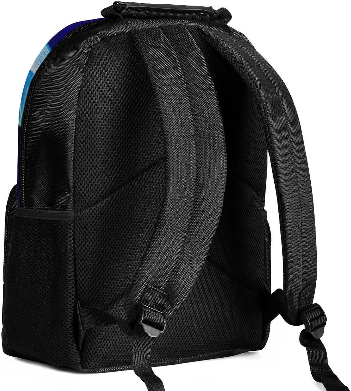 Burning Blue Rose Art Rucksacks Lightweight Multipurpose Anti-Theft Shoulder Bag Big Capacity Laptop Book Bag Rucksack With Padded Straps