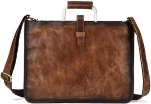 Business Men's Briefcase Men's Bag Retro Diagonal Bag Handbag Casual Shoulder Bag