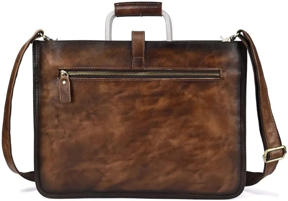 Business Men's Briefcase Men's Bag Retro Diagonal Bag Handbag Casual Shoulder Bag