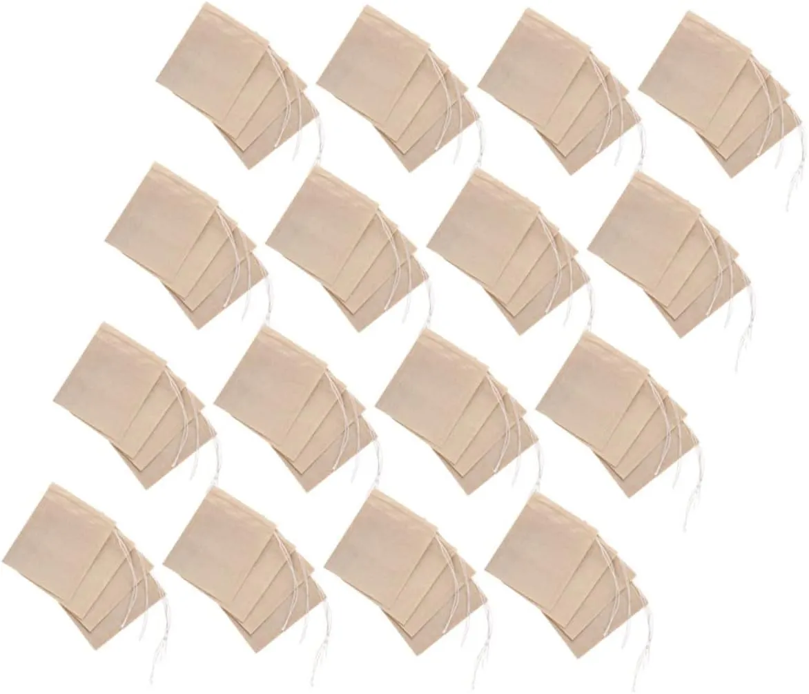 Cabilock 200pcs Tea Filtration Kit Tea-filters Hanging Tea Infuser for Loose Tea Tea Bag