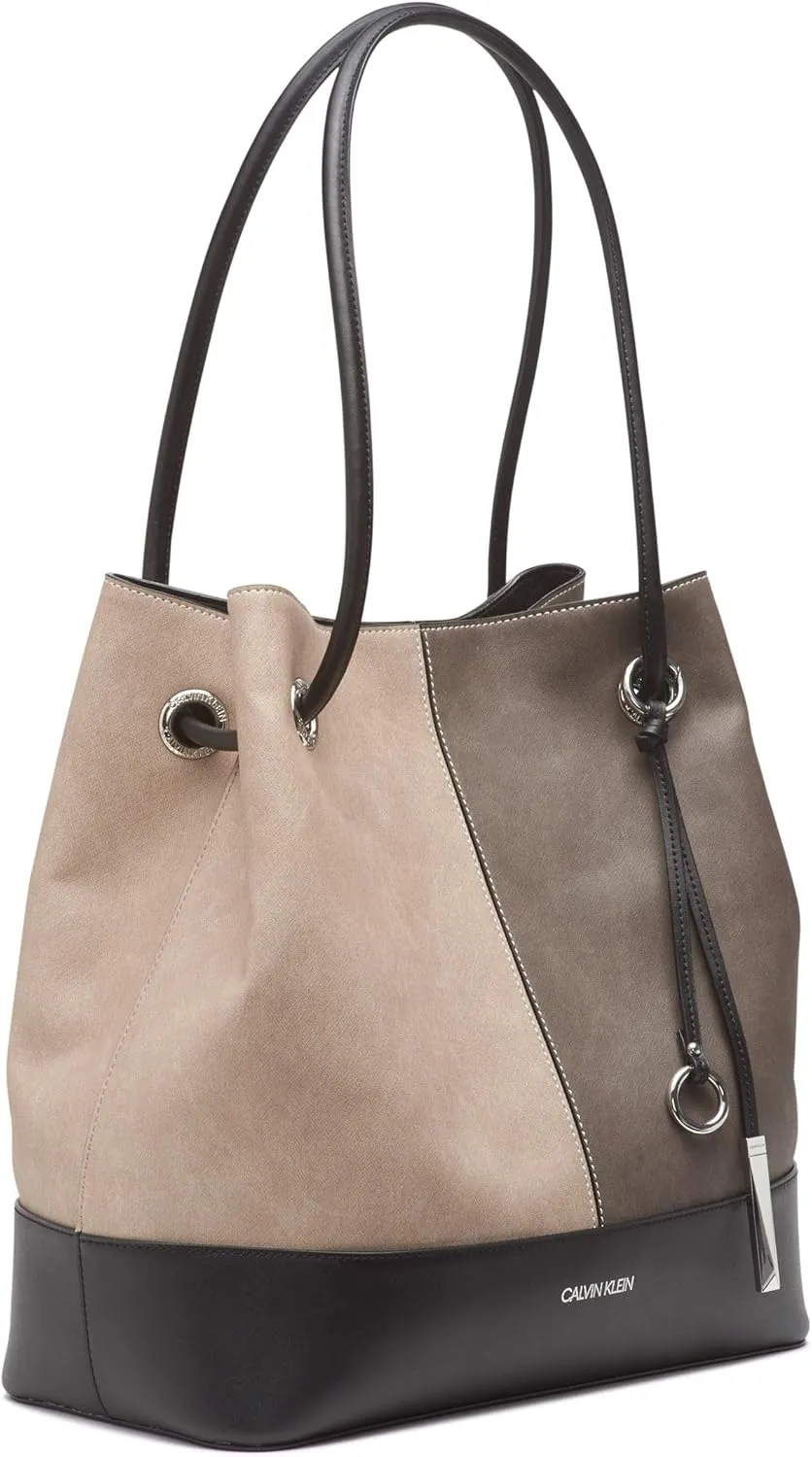 Calvin Klein Gabrianna Bubble Lamb North/South Key Item Tote