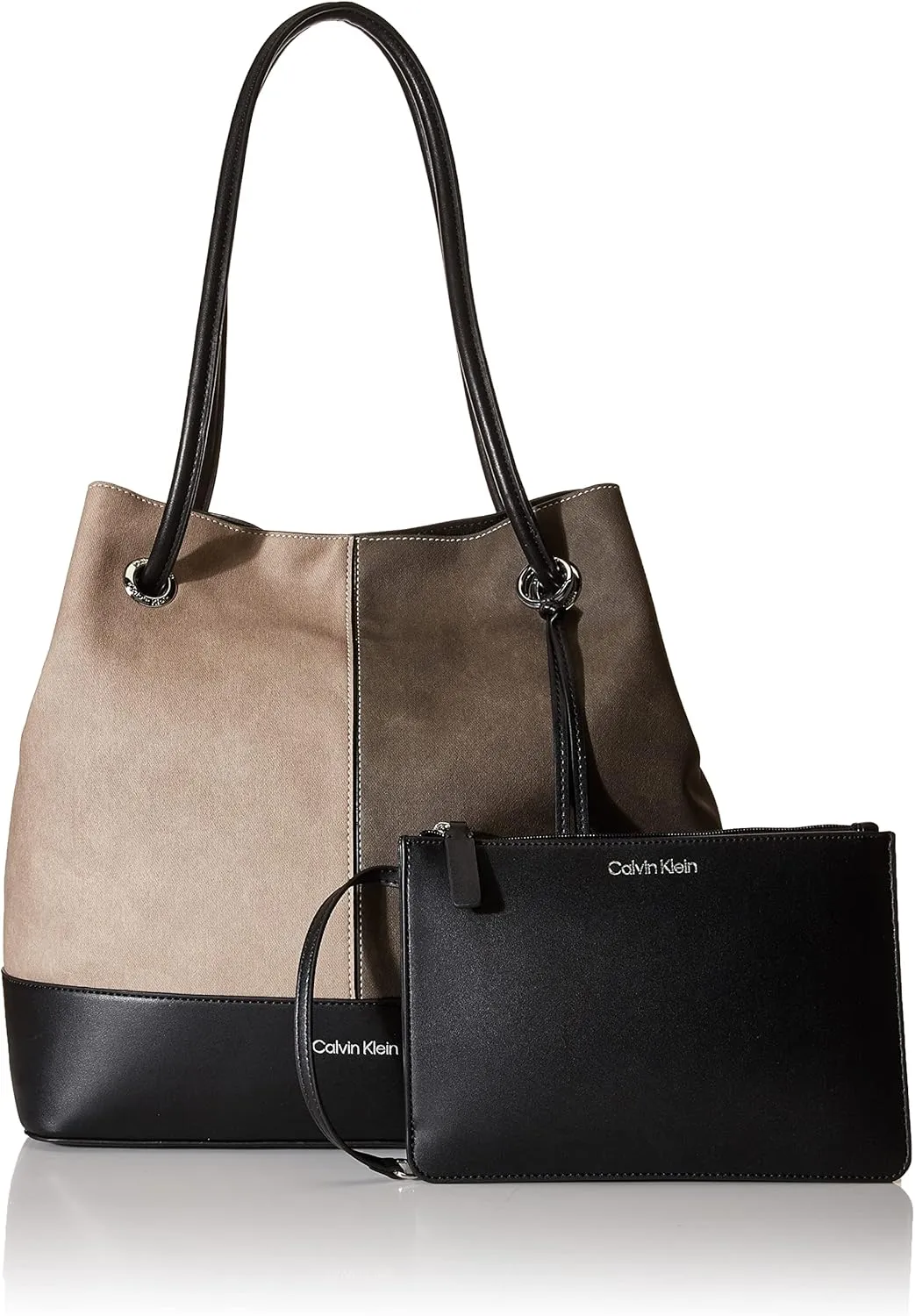 Calvin Klein Gabrianna Bubble Lamb North/South Key Item Tote