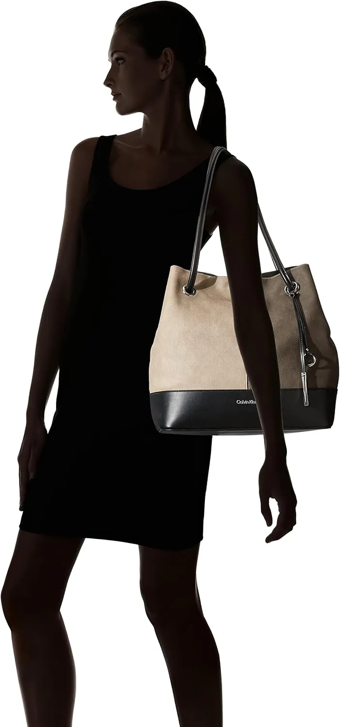 Calvin Klein Gabrianna Bubble Lamb North/South Key Item Tote