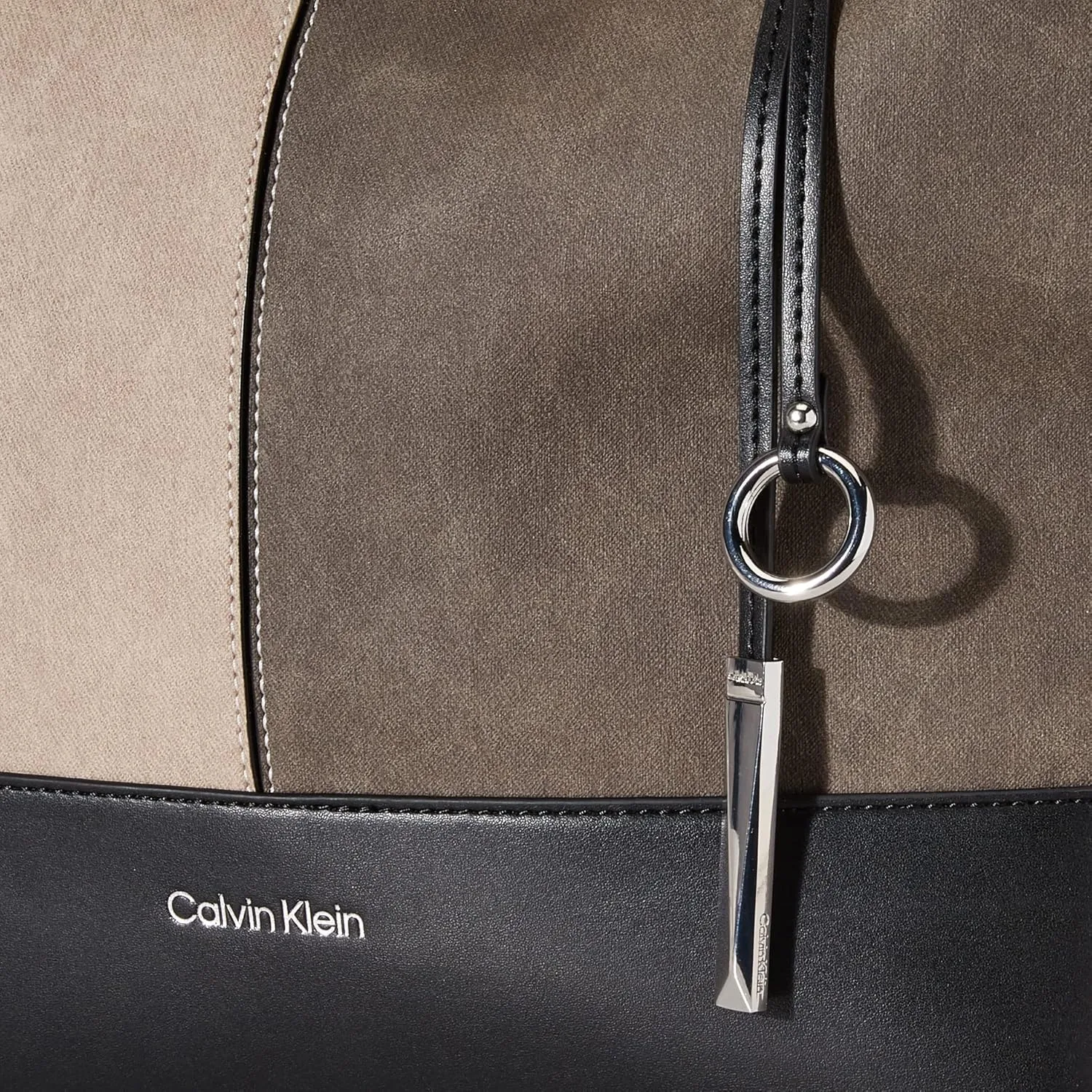 Calvin Klein Gabrianna Bubble Lamb North/South Key Item Tote