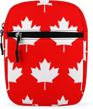Canada Maple Flag Mini Crossbody Bag Shoulder Bag Small Messenger Bag Unisex