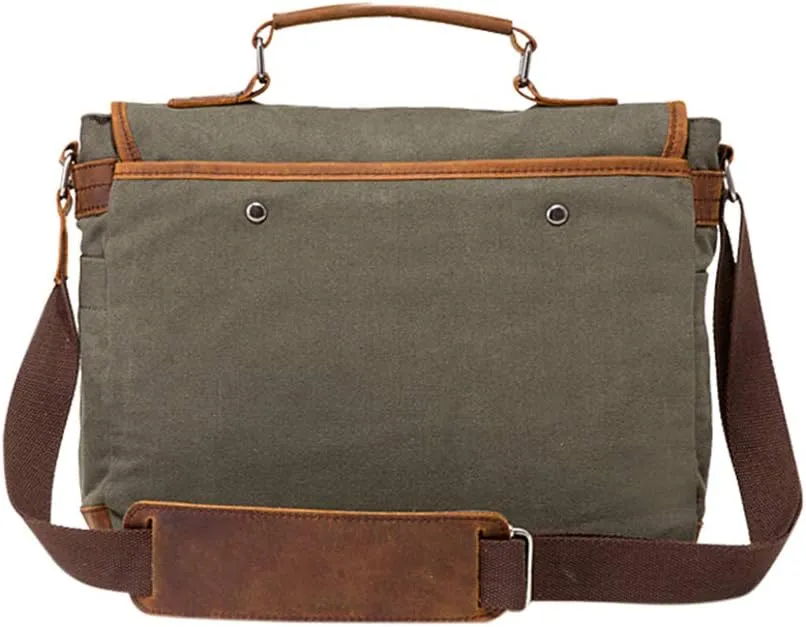 Canvas Crossbody Bag Unisex Retro Messenger Bag Fashion Waterproof Shoulder Satchel