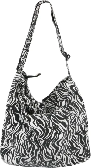 Canvas Hobo Crossbody Shoulder Tote Bag for Women and Men W/Multi-pocket Casual Purse Messenger Bags Travel Work