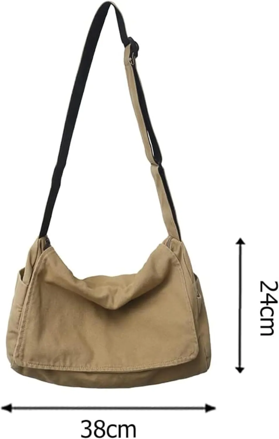 Canvas Messenger Bag Crossbody Shoulder Bag Vintage Tote Bag Large Hobo Bag for Women Girls