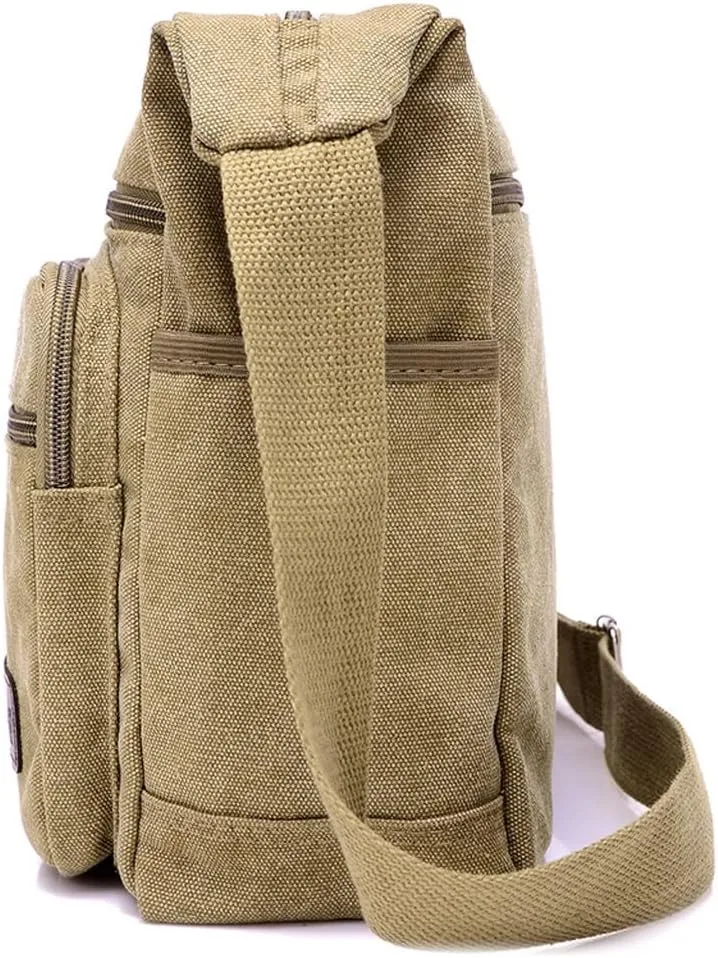 Canvas Shoulder Bags Casual Tote Travel Men's Crossbody Bag Messenger Bags Handbag