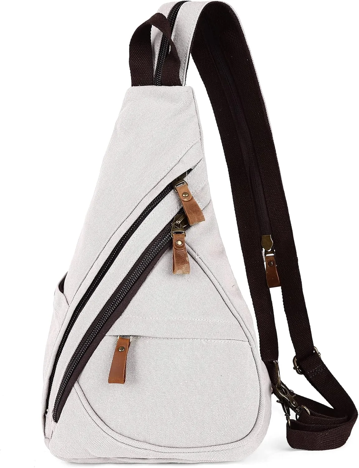 Canvas Sling Bag for Women Sling Backpack Crossbody Shoulder Bags Convertible Purse Casual Daypack Travel Hiking Cycling