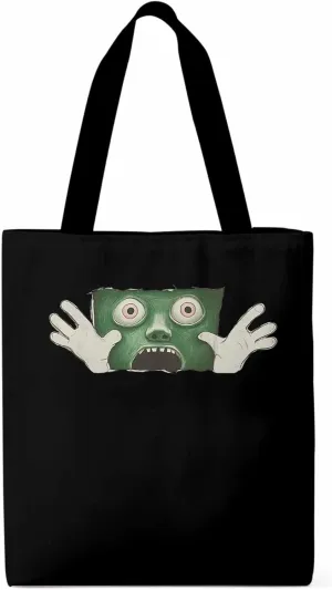 Canvas Tote Bag, Cartoon Feats Eyes Print patterned Canvas Tote Handbags for Women Shoulder Bag,