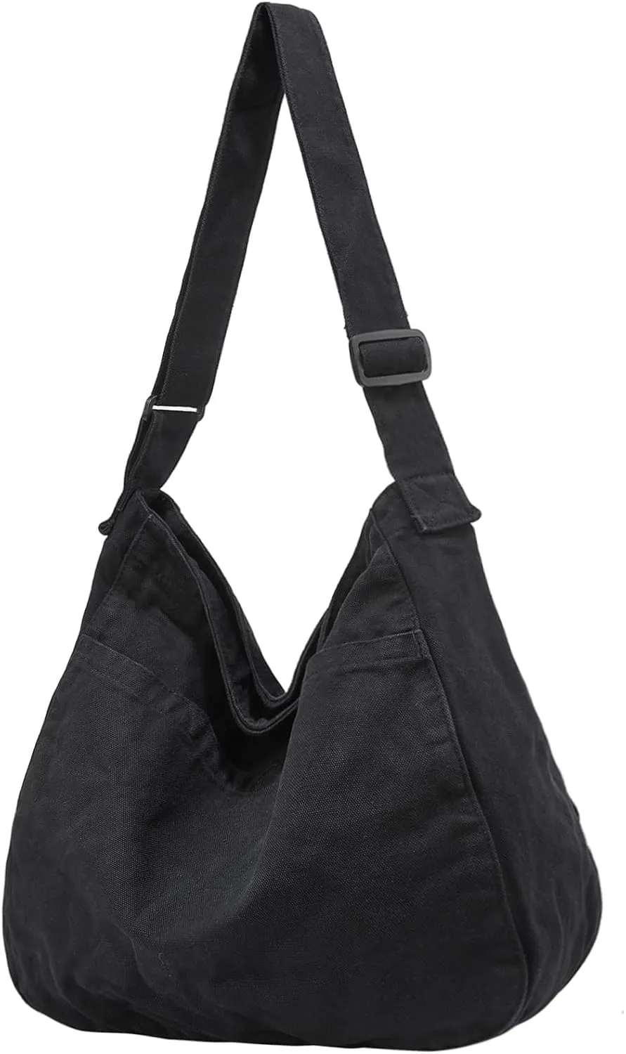 Canvas Tote Bag Casual Hobo Crossbody Shoulder Bag for Women and Men Large Purse Messenger Bag Travel Work