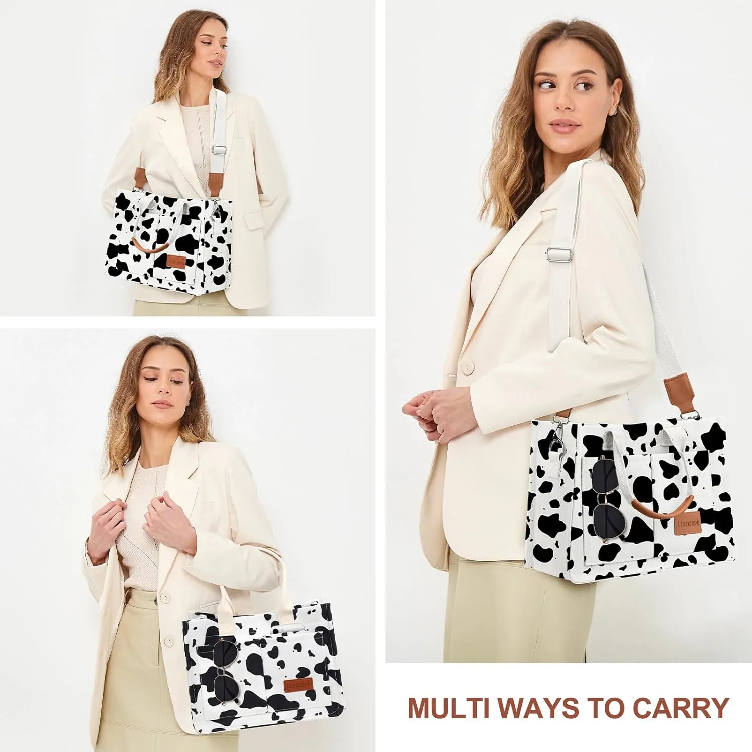 Canvas Tote Bag for Women, Large Work Purses Bible Tote