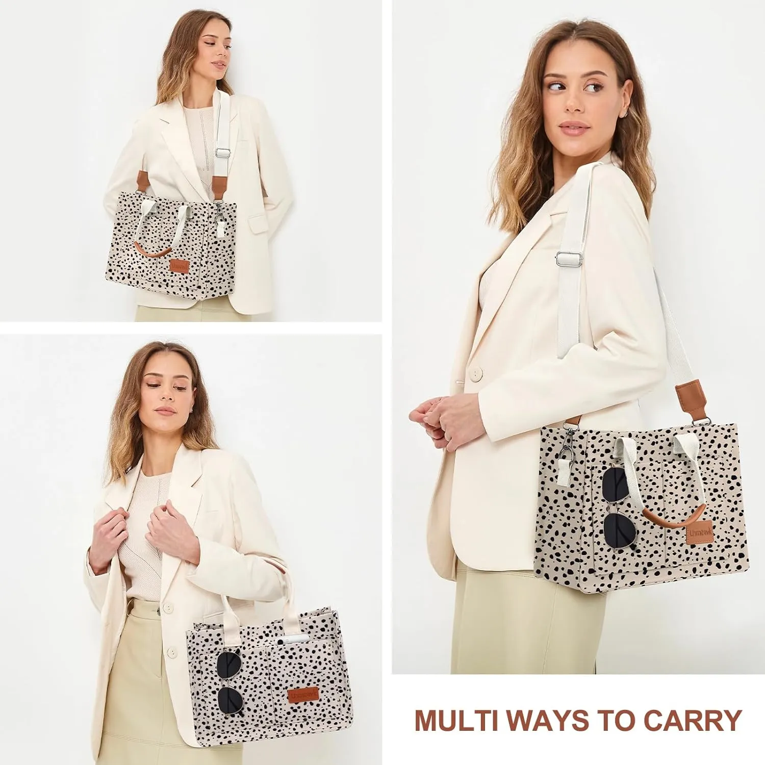Canvas Tote Bag for Women, Large Work Purses Bible Tote