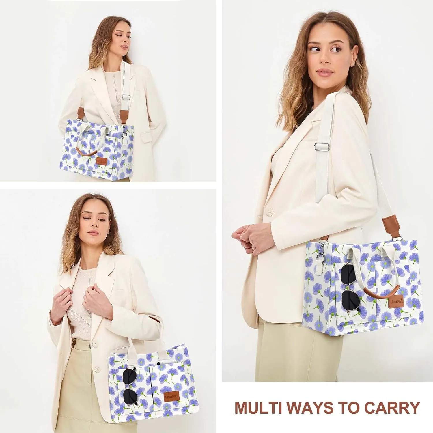 Canvas Tote Bag for Women, Large Work Purses Bible Tote