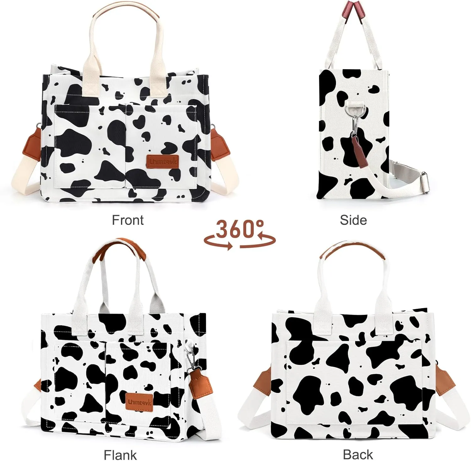 Canvas Tote Bag for Women, Large Work Purses Bible Tote