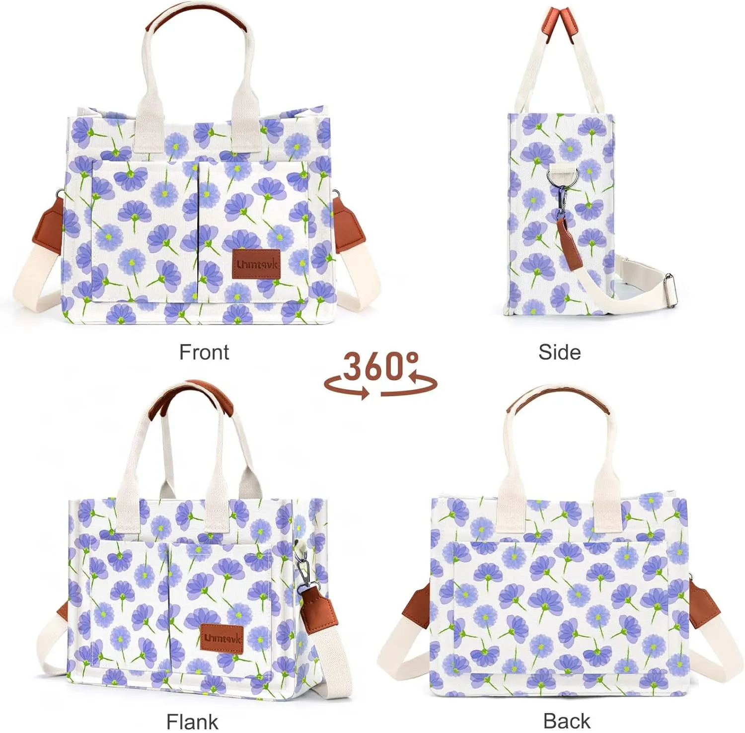 Canvas Tote Bag for Women, Large Work Purses Bible Tote