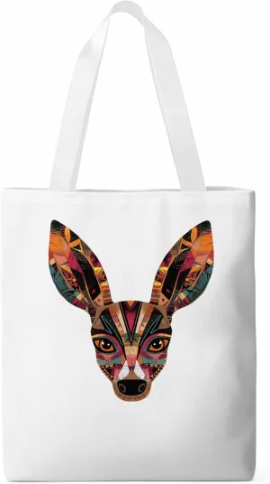 Canvas Tote Bag, Vintage Colorful Deer patterned Canvas Tote Handbags for Women Shoulder Bag,