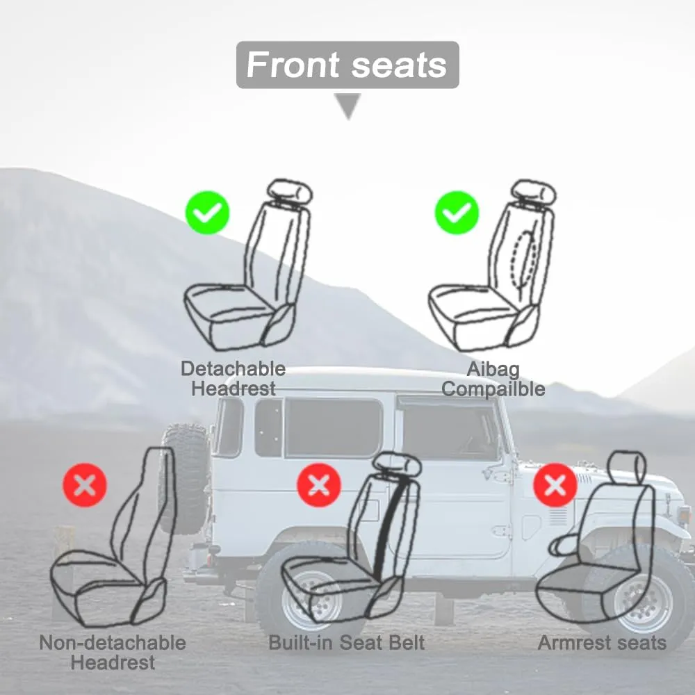 Car Seat Covers for VW Atlas 2018-2023 2024,2 Seats Waterproof Seat Covers with Airbag,Leather Seat Covers for Cars,Anti-Slip Auto Seat Cover Sets(Black,Luxury)