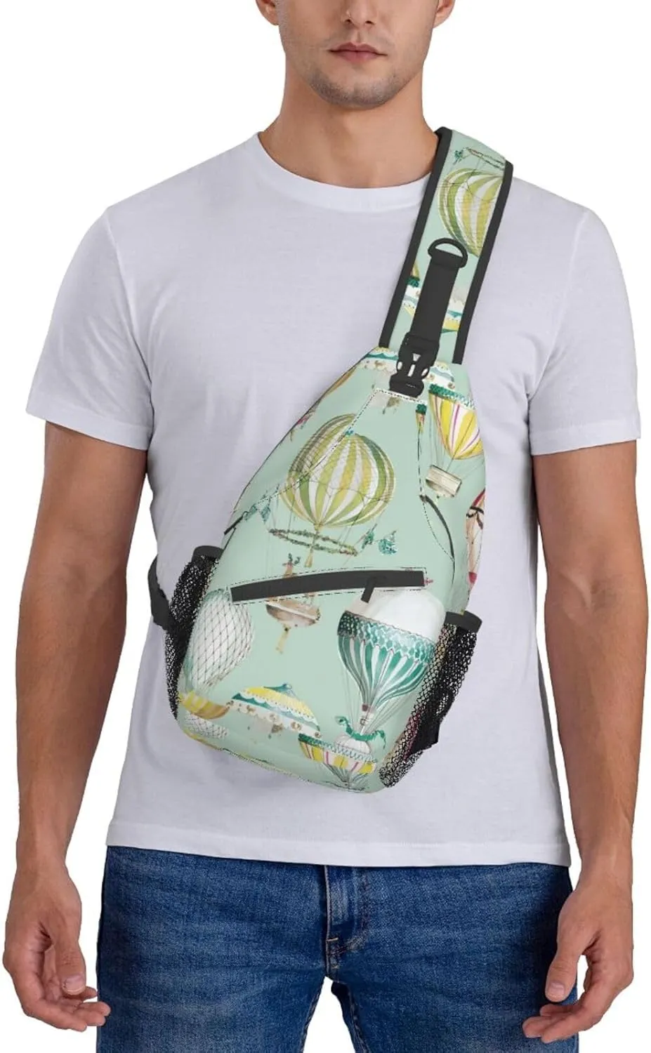 Cartoon Balloon Cross Chest Bag Diagonally Travel Backpack, Light Travel, Hiking Single Shoulder Bag