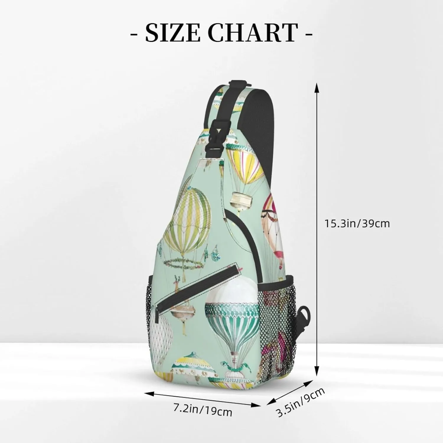 Cartoon Balloon Cross Chest Bag Diagonally Travel Backpack, Light Travel, Hiking Single Shoulder Bag