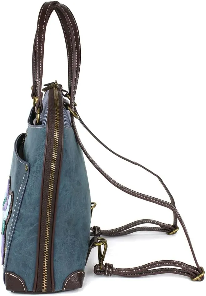 CHALA Convertible Backpack Purse - Women Convertible Shoulder Purse with Adjustable Strap