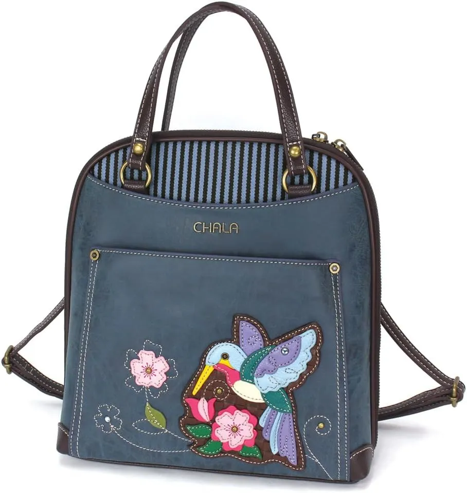 CHALA Convertible Backpack Purse - Women Convertible Shoulder Purse with Adjustable Strap