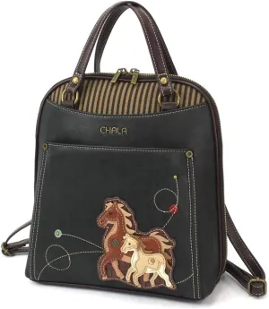 CHALA Convertible Backpack Purse - Women Convertible Shoulder Purse with Adjustable Strap