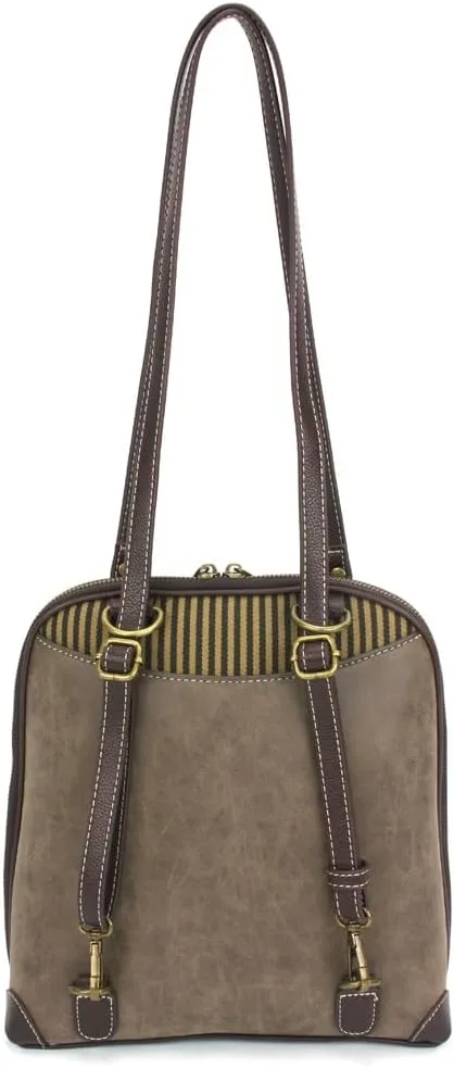 CHALA Convertible Backpack Purse - Women Convertible Shoulder Purse with Adjustable Strap