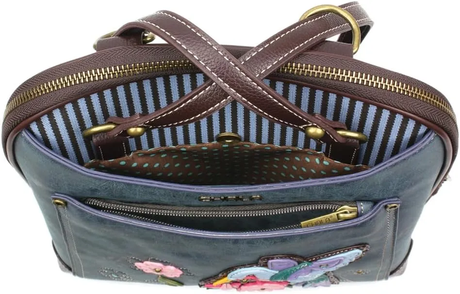 CHALA Convertible Backpack Purse - Women Convertible Shoulder Purse with Adjustable Strap
