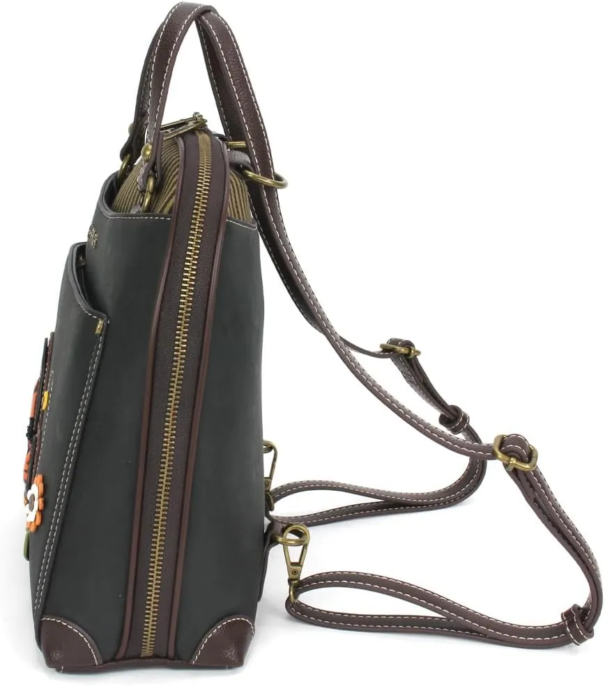 CHALA Convertible Backpack Purse - Women Convertible Shoulder Purse with Adjustable Strap