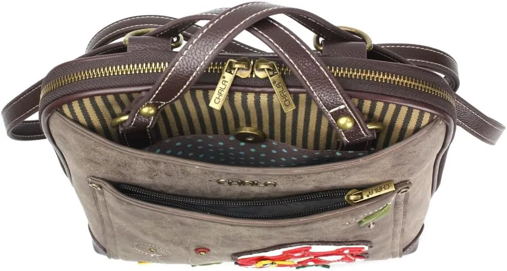 CHALA Convertible Backpack Purse - Women Convertible Shoulder Purse with Adjustable Strap