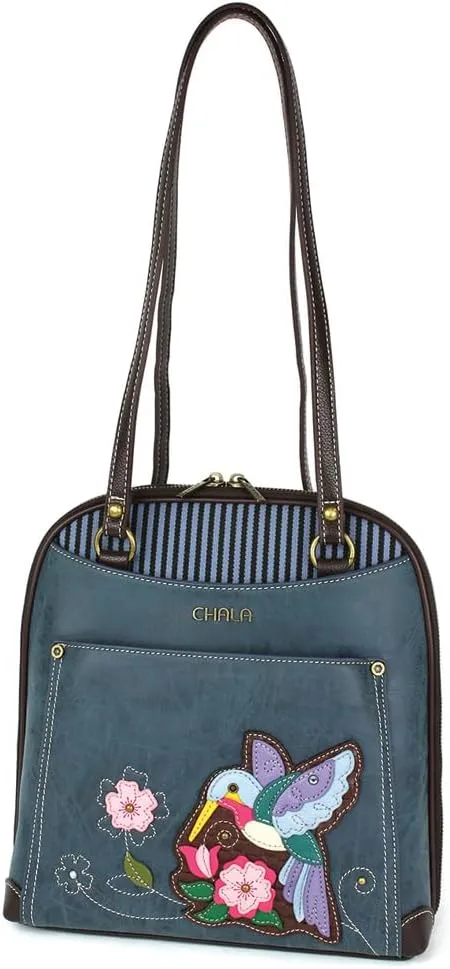 CHALA Convertible Backpack Purse - Women Convertible Shoulder Purse with Adjustable Strap