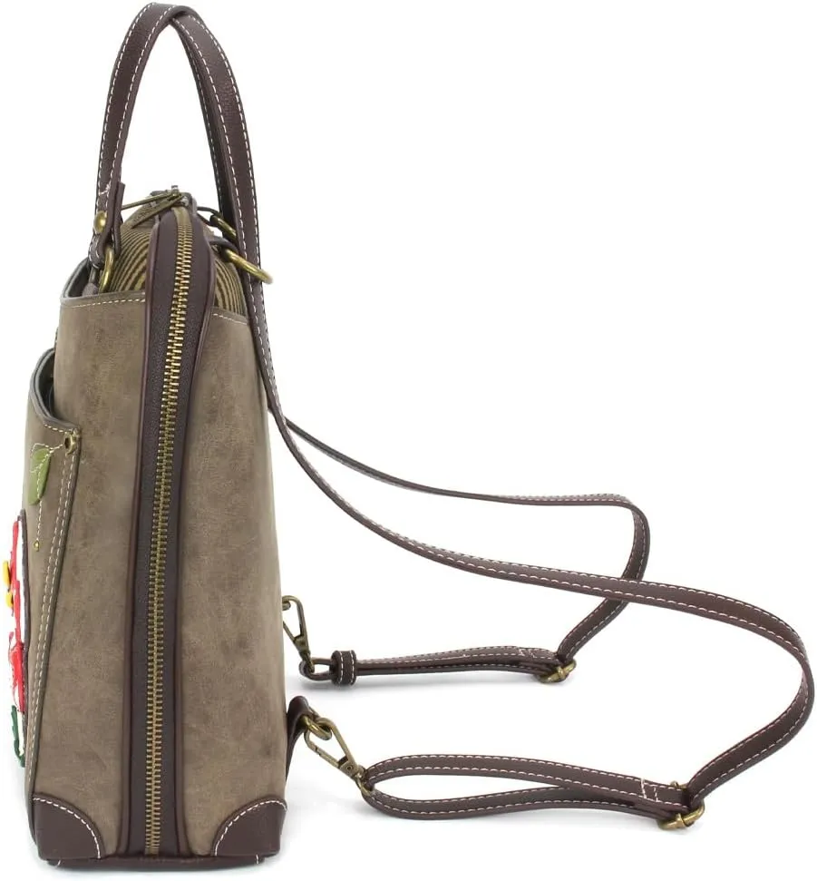 CHALA Convertible Backpack Purse - Women Convertible Shoulder Purse with Adjustable Strap