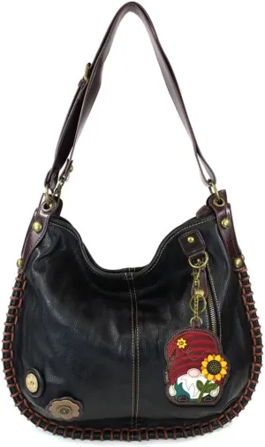 CHALA Convertible Shoulder or Crossbody Large Hobo Handbag with Keyfob -Multicolor
